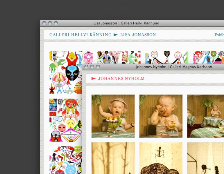 Galleri Magnus Karlsson is one of Sweden's most prestigious galleries, with artists like Jockum Nordström, Amy Cutler and Mamma Andersson. After giving the gallery a new visual identity, I was asked to create a new website.The main focus while working on this website wa... by Johan Hemgren
